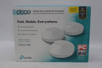 TP-Link Deco M5 Whole Home Mesh Wi-Fi System AC1300 3-Pack New Boxed - Image 1 of 4