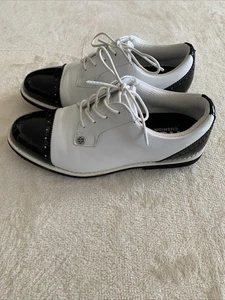 G/FORE DAMEN Größe 7,5 US Cap Toe Gallivanter Golfschuhe G4LC20EF04 Lesen - Bild 1 von 23