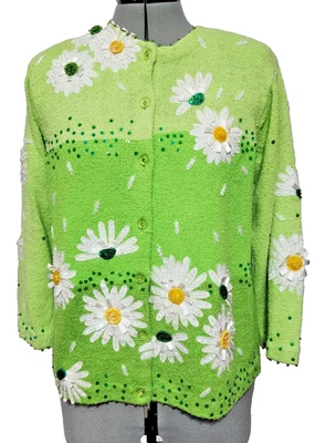 Opciones de Diseño Philip Jane Gordon M Cárdigan Cuentas Feo Suéter Sping Pascua 3D Foto 1 de 4