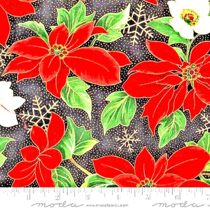Moda Fabrics#33660 15M "MERRY MANOR METALLIC"   PRICE IS FOR 1 YARD - Picture 1 of 1