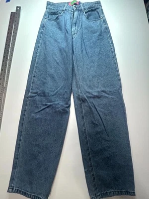 Empyre Baggy Jeans Womens Blue Denim Light Wash Streetwear Skater Loose Fit - Image 1 of 4