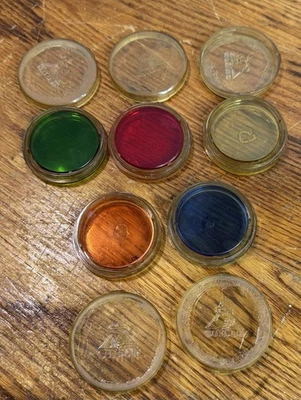 Graflex Crown Speed Graphic Drop In Filter including Orange Red Blue Green Amber - Image 1 of 4