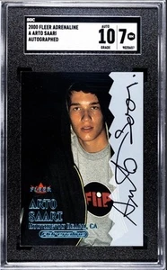 2000 Fleer Adrenaline #A Arto Saari Autograph SGC 7 Auto 10 Rare Flip Sorry - Picture 1 of 2