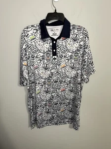 Pins & Aces Herren Poloshirt 2XL All Over Print Bud Light Seltzer Samstags - Bild 1 von 4