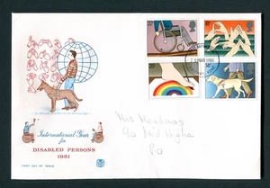 1981 Year of the Disabled FDC. Stuart Coventry & Warwickshire First Day Cover - Picture 1 of 1