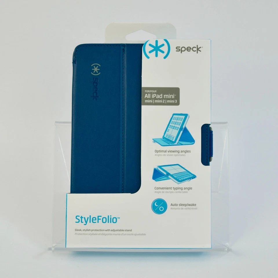 Speck All iPad mini 2 3 StyleFolio Teal Blue Case New - Image 1 of 4