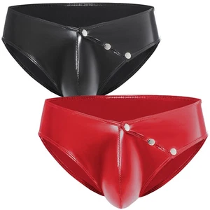 Hochglanz PVC Leder Reizwäsche sexy offen geschnitten Triangel Shorts - Bild 1 von 15