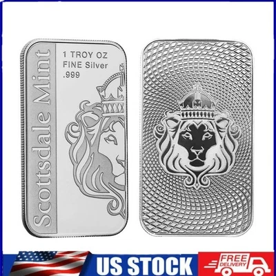 1 oz .9999 Silver Bar - Scottsdale Mint VORTEX Silver Bullion Bar USA #A563