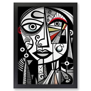 Framed Pablo Picasso Line Art No.3 Wall Art Canvas Print Poster Picture, Decor - Picture 1 of 4
