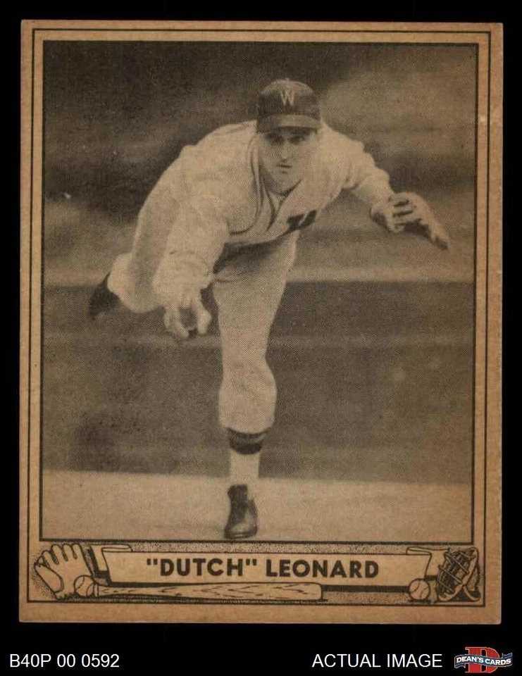 1940 Play Ball #23 Dutch Leonard Senators 4 - VG/EX - Image 1 of 1