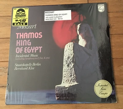 Mozart - Thamos, King of Egypt (Incidental Music) Vinyl LP 6500 840 SEALED - Image 1 of 4