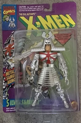 New Vintage Marvel X-MEN SILVER SAMARAI CHROME ARMOR TRADING CARD 1994 TOYBIZ - Image 1 of 2