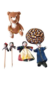 CONFEZIONE REGALO ARTIGIANATO BAMBINI ASIATICA CENTRALE SELEZIONE - SEI ARTICOLI - Foto 1 di 6