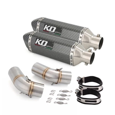 Slip For Ducati Monster 696 796 795 1100 Exhaust System Middle Link Pipe Muffler - Image 1 of 4