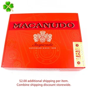 Macanudo Toro Inspirado Empty Wood Cigar Box 8.25" x 6.5" x 2" - Picture 1 of 12