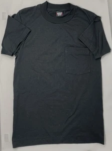 Vintage 90s Screen Stars Best T-Shirt Small Black Plain USA 50/50 Single Stitch - Bild 1 von 7