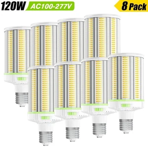 8Pack 120W LED Corn Light Bulbs 4500K/5000K/5700K Garage Barns High Bay Lamp E39 - Picture 1 of 16