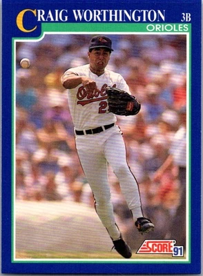 1991 Score Craig Worthington Baltimore Orioles #503 - Image 1 of 2
