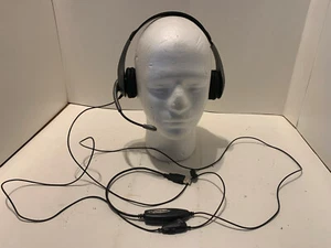 Stereo USB Headset w/ Microphone Cyber Acoustics AC-850 Computer Tested - Picture 1 of 7