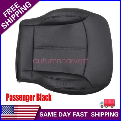 Capa de assento preta ébano couro inferior passageiro 2010-2013 para Buick LaCrosse - Imagem 1 de 4
