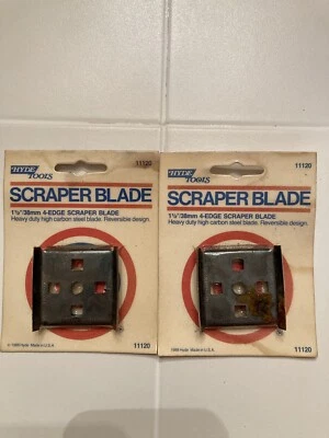 2 Hyde Tools 1.5" Replc Hoja Rascadora. Raspador de 4 bordes. Foto 1 de 2
