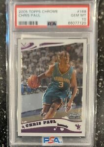 2005 Topps Chrome Chris Paul Rookie Card RC PSA 10 Gem Mint #168 Suns