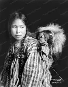 Impresión 8x10 Nome Alaska Inuit Mujer Papoose Virgen del Norte 1912 #3c01165u - Imagen 1 de 1