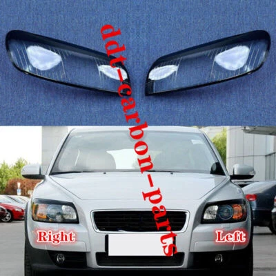 2 piezas para VOLVO C30 T5 2008-2010 LH&RH cubierta de lente de faro lateral + pegamento sellador - Foto 1 de 4