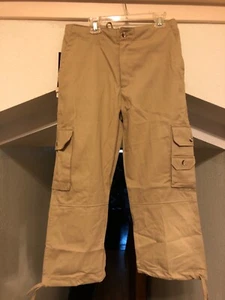 Women’s Drawstring Capri Pants SHE SAFARI Outdoor Khaki Tan NEW - Picture 1 of 3