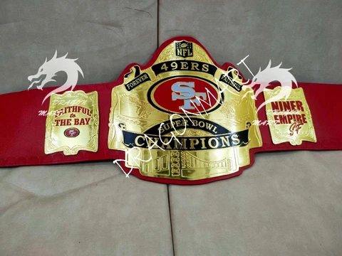 SF San Francisco 49ers Championship Belt American Football NFL Belt 4mm Brass Cover