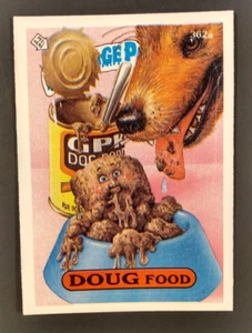 Vintage 1987 Topps Garbage Pail Kids Serie 9 #362a Doug Food - Foto 1 di 2
