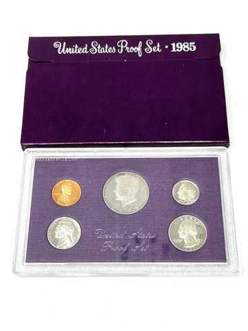 1985-S Proof Set US Mint Original Government Packaging Box - Free Shipping Cover