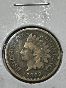 1863 Indian Head Cent, Copper Nickel, 99c shipping - Picture 1 of 2