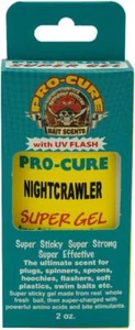 Pro-Cure Super Sticky Gel 2 oz Nightcrawler Fishing Scent Attractant w/UV Flash - Picture 1 of 1