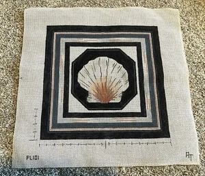 SEASHELL - ASSOCIATED TALENTS HANDPAINTED NEEDLEPOINT CANVAS - PL101 - Picture 1 of 5