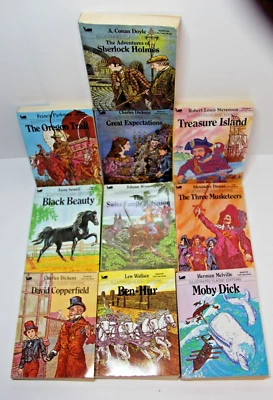 Moby Books Illistrated Editions Series Lot of 10 Classic Literature Stories - Image 1 of 4