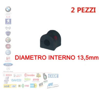 COPPIA 2 GOMMINE BOCCOLE BARRA STABILIZZATRICE POST ALFA ROMEO 147 156 1.6 1.9 - Immagine 1 di 3