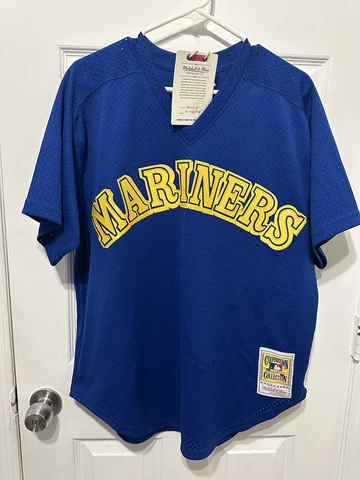 Ken Griffey Jr Mariners Batting Jersey Size 44 Large Cover