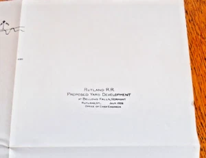 1926 vorgeschlagener Balg fällt für Rutland Railroad Yard LG Nachdruck KOSTENLOSER Versand! - Bild 1 von 8