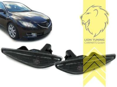 Seitenblinker für Mazda 6 GH Limousine Kombi schwarz smoke - Bild 1 von 2