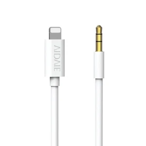 VIDVIE iPhone Aux Cable Audio Connector Data Sync Cable AL1108 5 Ft 3.5mm White - Picture 1 of 7