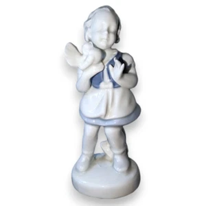 RAR Vintage Gerold Porzellan Bayern West Germany Taubenmädchen 6456(B) ungestempelt - Bild 1 von 8