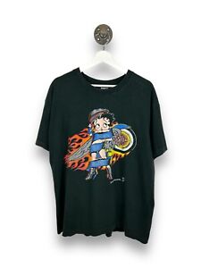 Vintage 1992 Betty Boop Born To Ride Motorcycle Graphic T-Shirt Size XL 90s