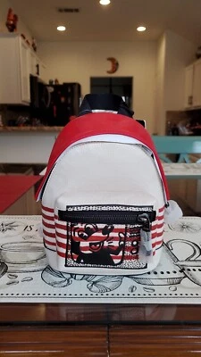 Mochila Bandolera Coach Disney Mickey Mouse X Keith Haring Pequeña Oeste Nueva con Etiquetas Foto 1 de 4