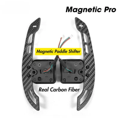 Magnetic Carbon Fiber Paddle Shifter for Audi B9 Series RS3 RS4 RS5 S3 S4 S5 Q5 - Image 1 of 4