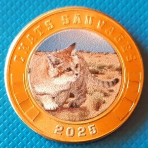 Tromelin Island 3 Francos 2025 UNC Gato Arena - Dune Cat Coloreado - Imagen 1 de 2