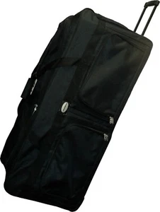42" Heavy Duty Polyester Rolling Duffel Bag Wheeled Luggage Suitcase - Picture 1 of 5