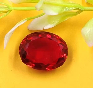 Oval Cut Burma Real Red Ruby 7-8 Ct Certified Loose Gems JKC - Picture 1 of 8