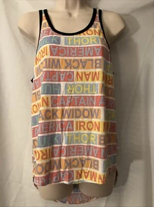 Marvel Avengers Tank Top Black Widow Thor Iron Man Captain America Hulk Large - Picture 1 of 4