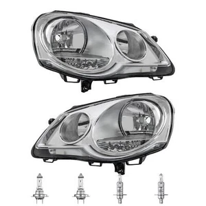 Scheinwerfer Set links & rechts H1/H7 für VW Polo 9N_ 9A4 9A2 9N2 inkl. Lampen - Bild 1 von 9